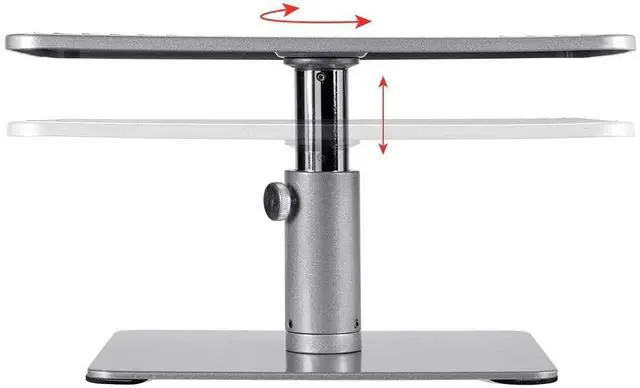 Alt view image 3 of 7 - FOR Universal Monitor Riser Stand - Silver Perfect for Raising Your Monitor About 4.7 to 6.7 Inches - Workstream Collection