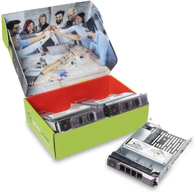 Alt view image 5 of 7 - FORWorkDone 3-Pack - 3.5 inch Hard Drive Caddy with 2.5 inch HDD Adapter - KG1CH Compatible for Listed Dell PowerEdge Servers - Manual - Sled Front Sticker Labels - Screwdriver - Added HDD Tray Screws