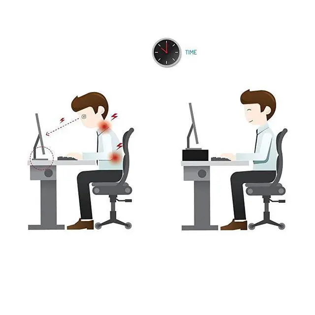 Alt view image 7 of 7 - Wood Monitor Stand Riser 2 Tiers Desk TV Shelf with Cellphone Holder Ergonomic Laptop Printer Stand with Cable Management for Laptop Computer Notebook iMac PC 213 inches Black