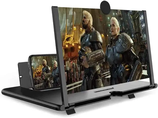 Main image of Smartphone Screen Magnifier Stand 14 Inch 3D Foldable Amplifier for Cell Phone with Adjustable Angle