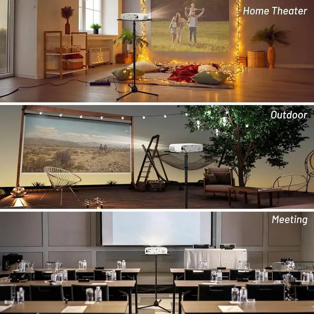 Alt view image 6 of 6 - Projector Tripod Adjustable Height: 35.4to 51.2In Foldable Heavy Duty 360 Rotatable Multiple Uses Stand for Studio, Outdoor, Movie, Stage, Home