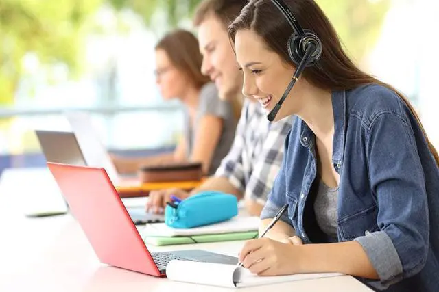 Alt view image 5 of 7 - USB Headset with Microphone Noise Cancelling and Volume Controls Computer Headphone Headset with Voice Recognition Mic for UC Softphones Teams Business Skype Lync Zoom Conference Online Course etc