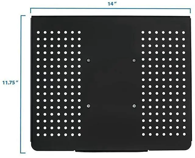 Alt view image 6 of 7 - Laptop Desk Stand Mount | Articulating Vented Laptop Tray Mount | Fully Adjustable Laptop Arm Mount | Single Laptop Desk Extension with C-Clamp | Heavy-Duty Laptop Desk Stand (MI-4352LT)
