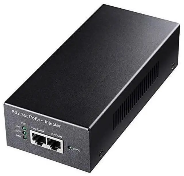 Main image of POE400 90W Gigabit Ultra PoE++ Injector Adapter, IEEE 802.3 bt /802.3at/802.3af Compliant, Up to 90W Ultra Power Supply, 10/100/1000Mbps Shielded RJ-45, Plug & Play, Metal housing