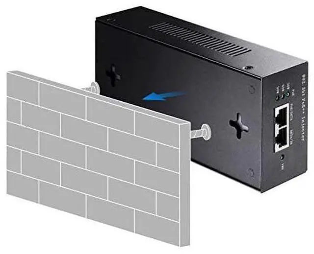 Alt view image 5 of 6 - POE400 90W Gigabit Ultra PoE++ Injector Adapter, IEEE 802.3 bt /802.3at/802.3af Compliant, Up to 90W Ultra Power Supply, 10/100/1000Mbps Shielded RJ-45, Plug & Play, Metal housing