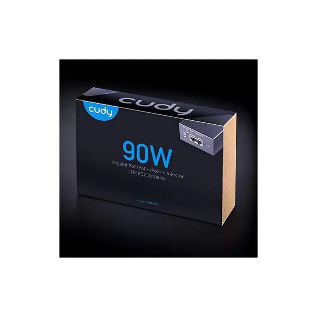 Alt view image 6 of 6 - POE400 90W Gigabit Ultra PoE++ Injector Adapter, IEEE 802.3 bt /802.3at/802.3af Compliant, Up to 90W Ultra Power Supply, 10/100/1000Mbps Shielded RJ-45, Plug & Play, Metal housing