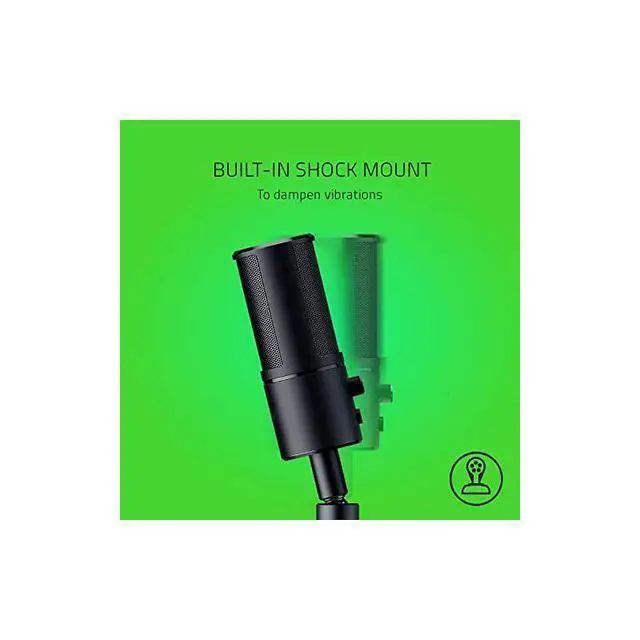 Alt view image 5 of 7 - FOR-Seiren Emote Streaming Microphone: 8-bit Emoticon LED Display, Stream Reactive Emoticons, Hypercardioid Condenser Mic, Built-in Shock Mount, Height & Angle Adjustable Stand, Classic Black