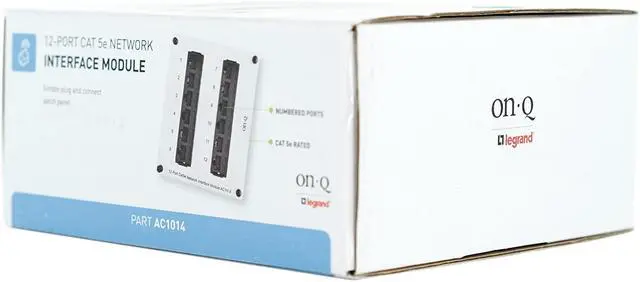 Alt view image 3 of 6 - Legrand Home Office & Theater Network Switch Platinum Grey 12 Port AC1014