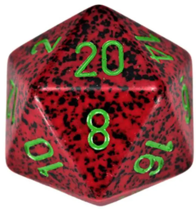 Main image of 34mm 1d20 Speckled: Strawberry