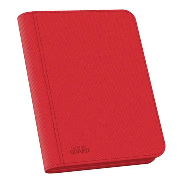 Alt view image 6 of 6 - ultimate guard 4 pocket zipfolio xenoskin deck case, red
