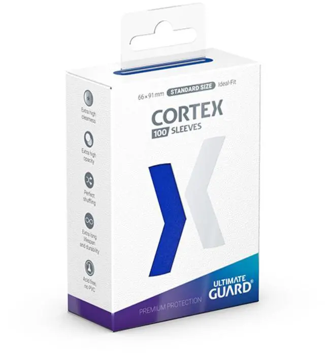 Main image of Card Sleeves: Cortex Standard Size- Glossy Blue (100 ct.)