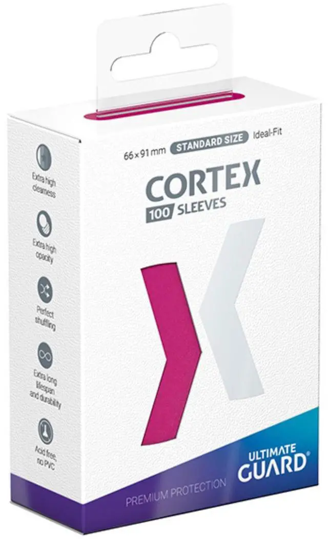 Main image of Card Sleeves: Cortex Standard Size- Glossy Pink (100 ct.)