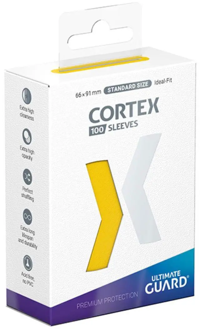 Main image of Card Sleeves: Cortex Standard Size- Glossy Yellow (100 ct.)