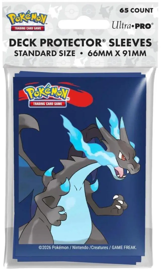 Main image of POKEMON: MEGA CHARIZARD X DECK PROTECTOR SLEEVES (65CT)