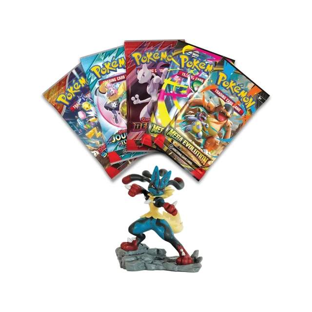 Alt view image 9 of 12 - Pokemon ME1 Mega Evolution Lucario Figure Collection