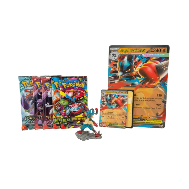 Alt view image 12 of 12 - Pokemon ME1 Mega Evolution Lucario Figure Collection