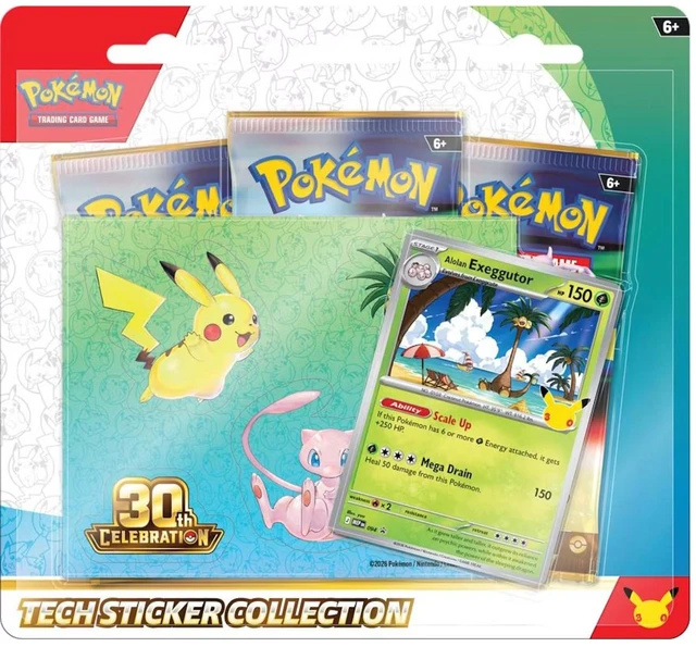 Alt view image 2 of 4 - Pokemon TCG: 30th Celebration Tech Sticker Collection