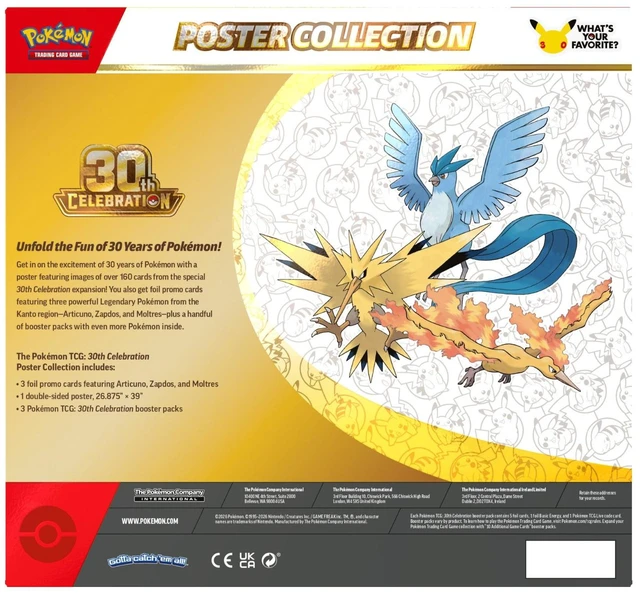Alt view image 2 of 3 - Pokemon TCG: 30th Celebration Poster Collection