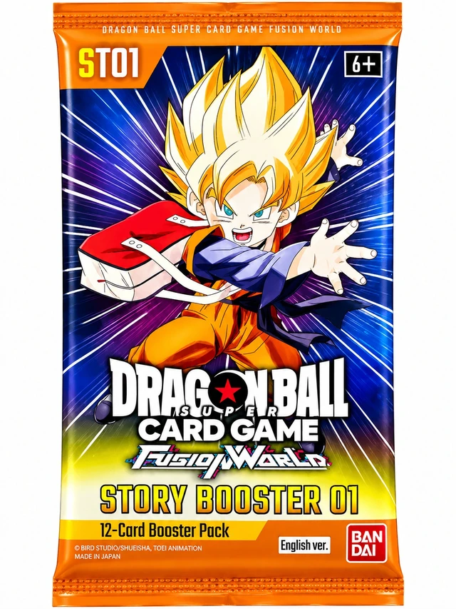 Alt view image 2 of 3 - Dragonball Story Booster 01 Sleeved Booster Pack - Story Booster 01 (ST01)