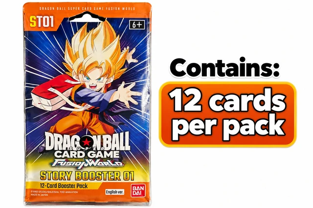 Alt view image 3 of 3 - Dragonball Story Booster 01 Sleeved Booster Pack - Story Booster 01 (ST01)