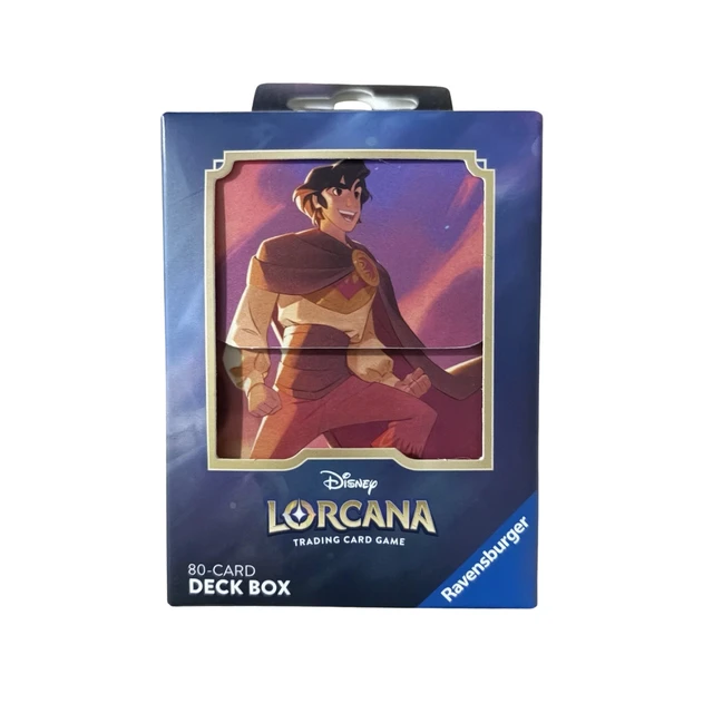 Alt view image 3 of 3 - Deck Box: Disney Lorcana- Set 05- Shimmering Skies- Aladdin