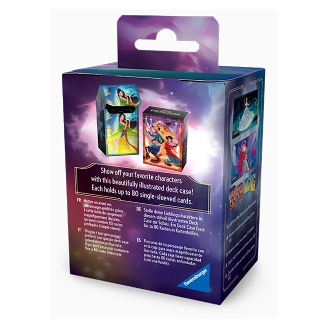 Alt view image 3 of 3 - Deck Box: Disney Lorcana- Set 09- Fabled- Mulan