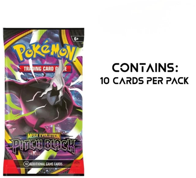 Alt view image 2 of 6 - ThePokémon TCG: Mega Evolution Pitch Black Booster Pack (10 Cards Per Pack)