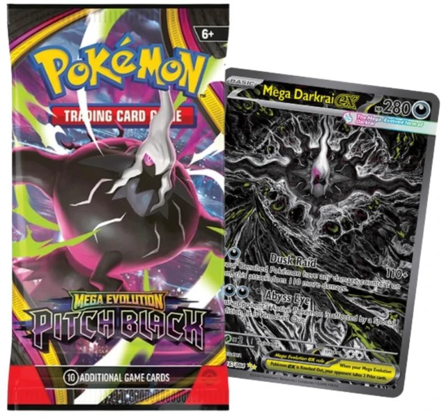 Alt view image 3 of 6 - ThePokémon TCG: Mega Evolution Pitch Black Booster Pack (10 Cards Per Pack)