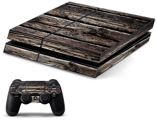Main image of Lidstyles Console Skin Protector Kit Compatible with Playstation 4 Wood