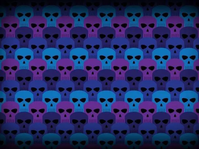 Alt view image 2 of 3 - Lidstyles Console Skin Protector Kit Compatible with Playstation 4 Blue Skulls