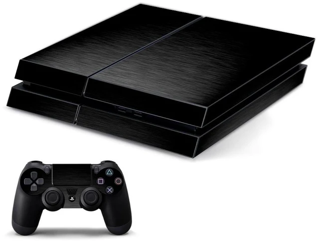 Alt view image 3 of 3 - Lidstyles Console Skin Protector Kit Compatible with Playstation 4 MTS Black
