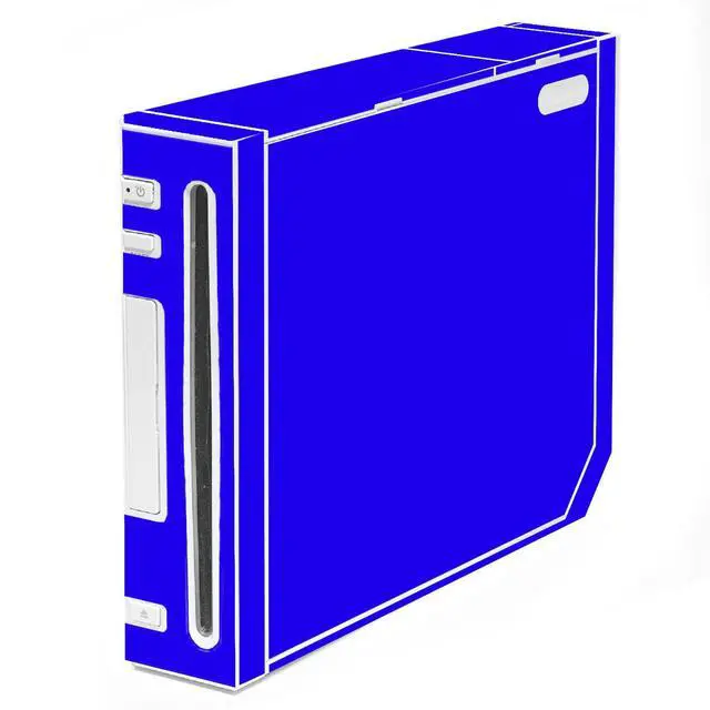 Main image of LidStyles Vinyl Protection Skin Kit Decal Sticker Compatible with Wii Console BLUE