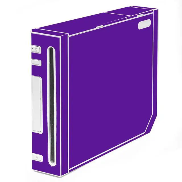 Main image of LidStyles Vinyl Protection Skin Kit Decal Sticker Compatible with Wii Console PURPLE