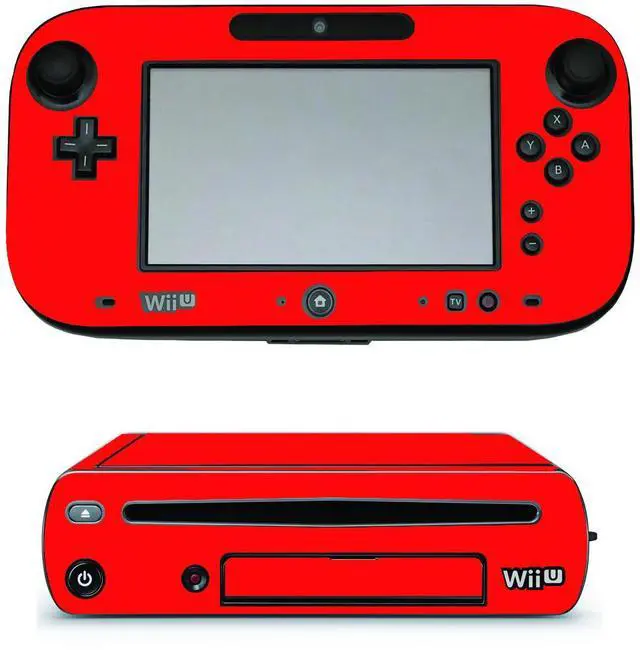 Main image of LidStyles Vinyl Protection Skin Kit Decal Sticker Compatible with Wii U Console RED