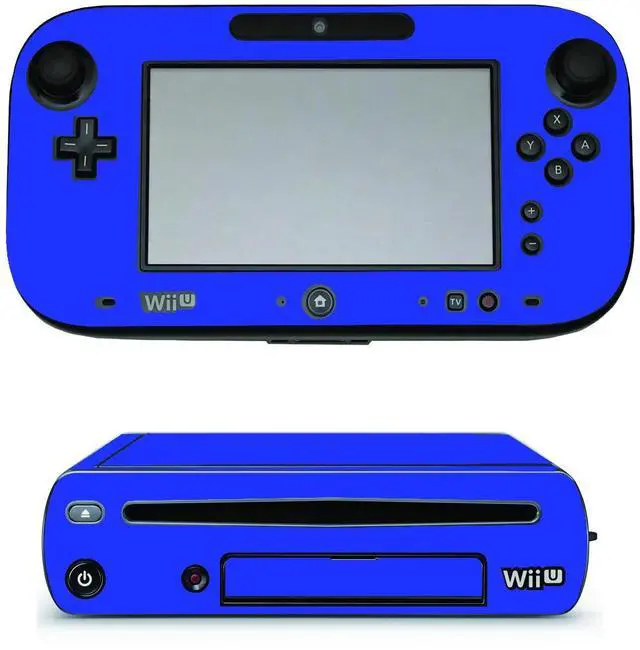 Main image of LidStyles Vinyl Protection Skin Kit Decal Sticker Compatible with Wii U Console BLUE