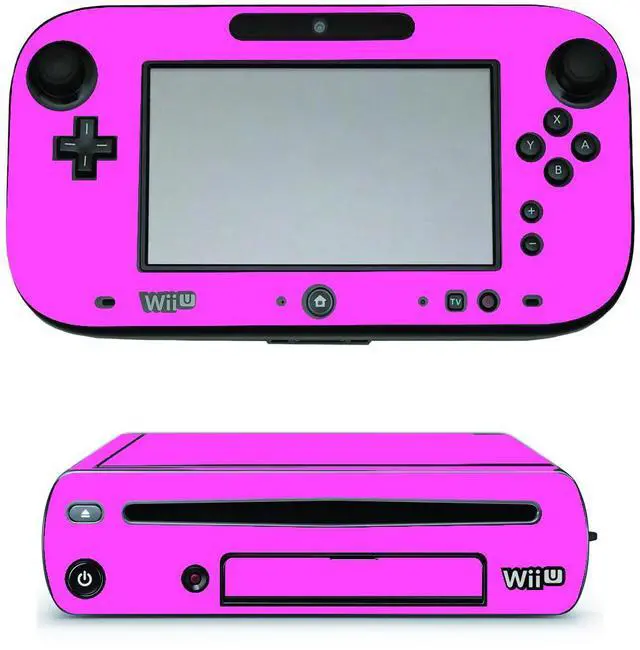 Main image of LidStyles Vinyl Protection Skin Kit Decal Sticker Compatible with Wii U Console PINK