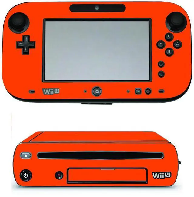 Main image of LidStyles Vinyl Protection Skin Kit Decal Sticker Compatible with Wii U Console ORANGE