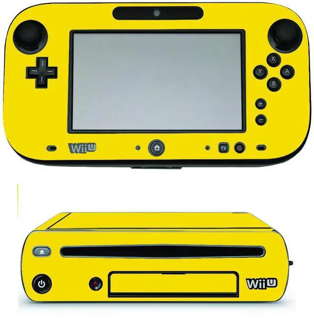 Alt view image 3 of 3 - LidStyles Vinyl Protection Skin Kit Decal Sticker Compatible with Wii U Console YELLOW