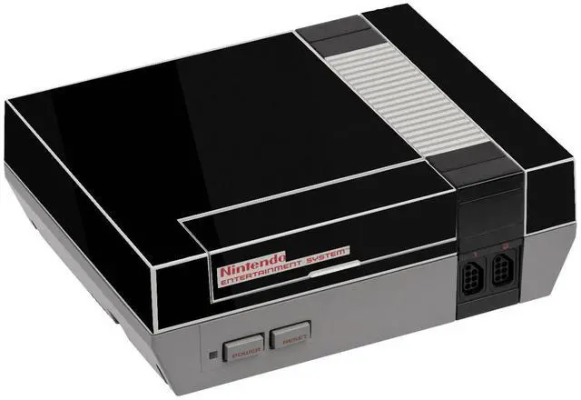 Alt view image 3 of 3 - LidStyles Vinyl Protection Skin Kit Decal Sticker Compatible with NES Console BLACK