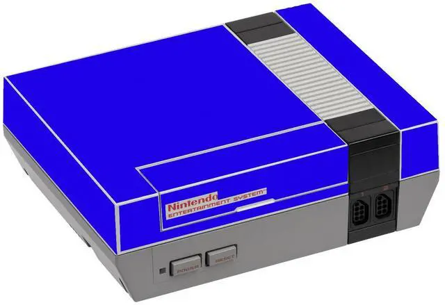 Main image of LidStyles Vinyl Protection Skin Kit Decal Sticker Compatible with NES Console BLUE