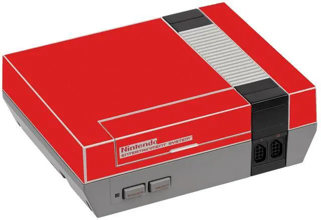 Main image of LidStyles Vinyl Protection Skin Kit Decal Sticker Compatible with NES Console RED