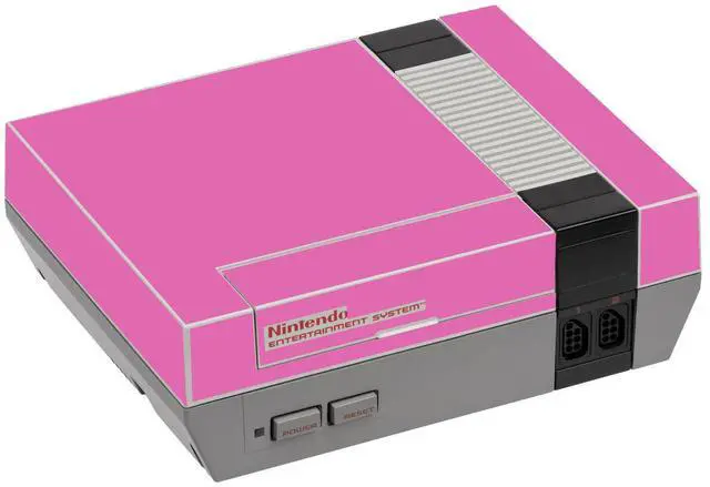 Alt view image 3 of 3 - LidStyles Vinyl Protection Skin Kit Decal Sticker Compatible with NES Console PINK