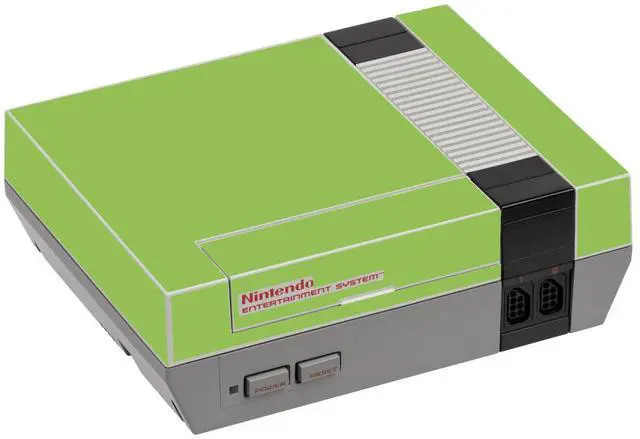 Main image of LidStyles Vinyl Protection Skin Kit Decal Sticker Compatible with NES Console GREEN