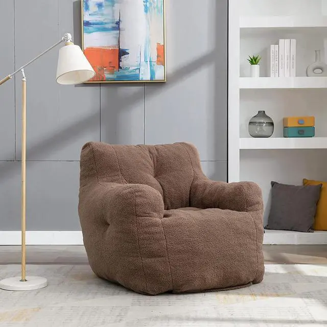 Main image of Sumdeal Bean Bag Chair, Soft Tufted Bean Bag chair,Lazy man Sofa Teddy Fabric Bean Bags Comfy Couch, Stuffed Bean Bag Sofa Reading Chair Lounge Chair,Comfortable Chair sofa for sleeping