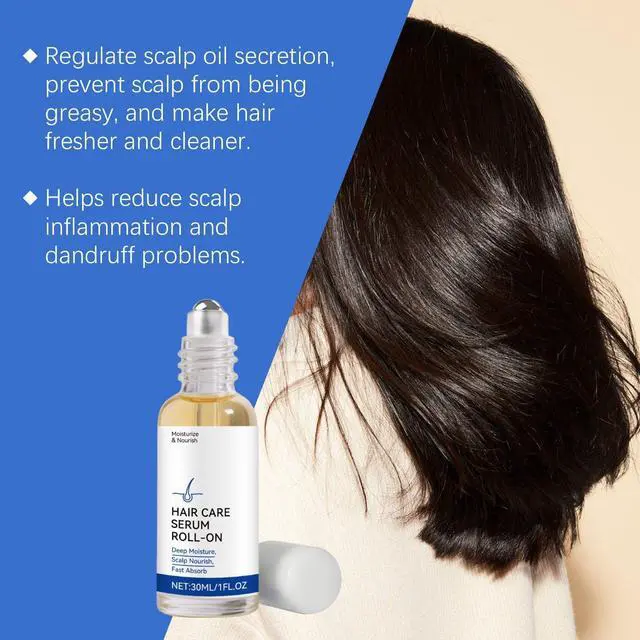 Alt view image 4 of 4 - Hydrating Hair Roller Serum: Deep Nourishment & Shine for Smooth, Luscious Locks with Scalp Massaging Benefits.