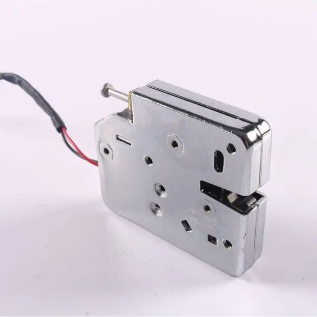 Alt view image 3 of 5 - Electronic Cabinet Lock, Small Anti-Vibration Electromagnetic Smart Storage Locker Lock with Feedback, Double Wire Control, Metal