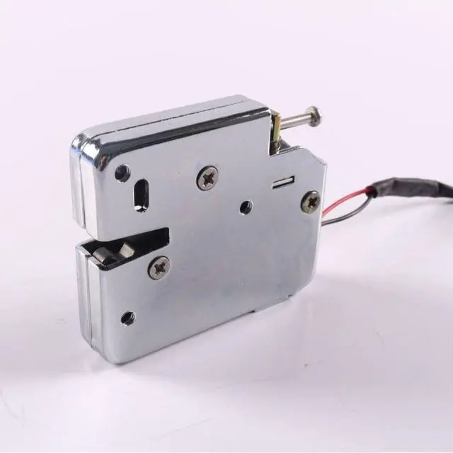 Alt view image 5 of 5 - Electronic Cabinet Lock, Small Anti-Vibration Electromagnetic Smart Storage Locker Lock with Feedback, Double Wire Control, Metal