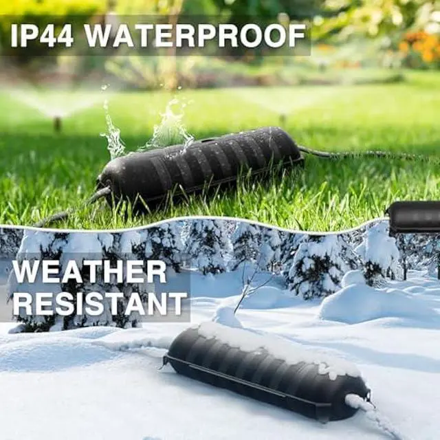 Alt view image 4 of 5 - Flemoon Outdoor Extension Cord Safety Cover with Waterproof Protector Seal, Weatherproof Electrical Connection Box for Outdoor Outlets, Plugs, Sockets, Holiday Decorations, Power Tools, Black