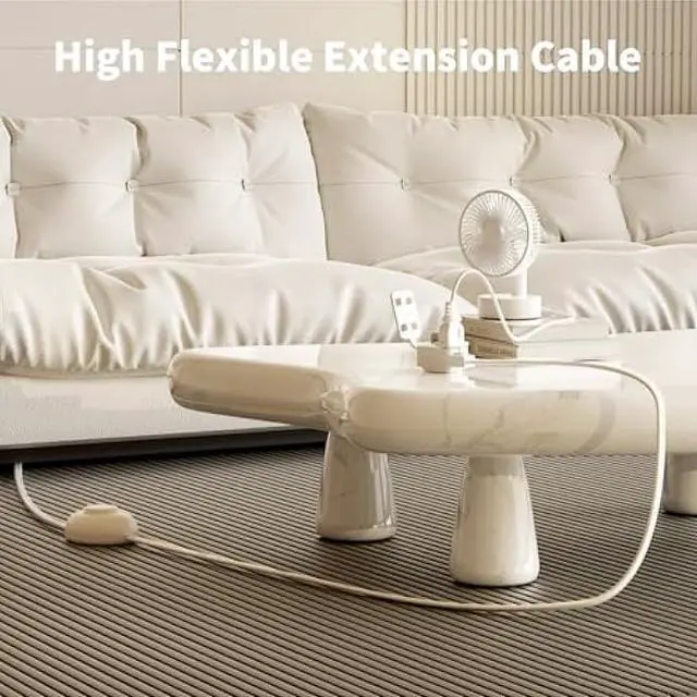 Alt view image 7 of 7 - K KASONIC - Extension Cord with On/Off Switch, 9 Feet 3 Outlets Power Cord with Foot Switch & Safety Outlet Cover, Indoor Use with Lamps, Holiday Christmas Tree Lights, ETL Listed - 2 Pack