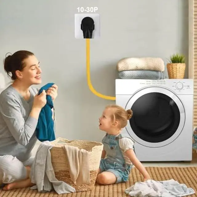 Alt view image 4 of 7 - 3 Prong Dryer Extension Cord 30 Amp NEMA 10-30P to 10-30R,10 FT Level 2 EV Charging 125V/250V Plug STW 10 Gauge UL Listed